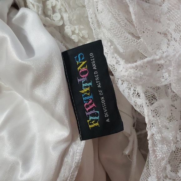 Vintage white sequin Alfred Angelo Flirtations party dress - Picture 2 of 4